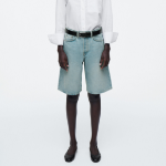 COS Longline Denim Shorts – Light Blue