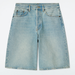 COS Longline Denim Shorts – Light Blue