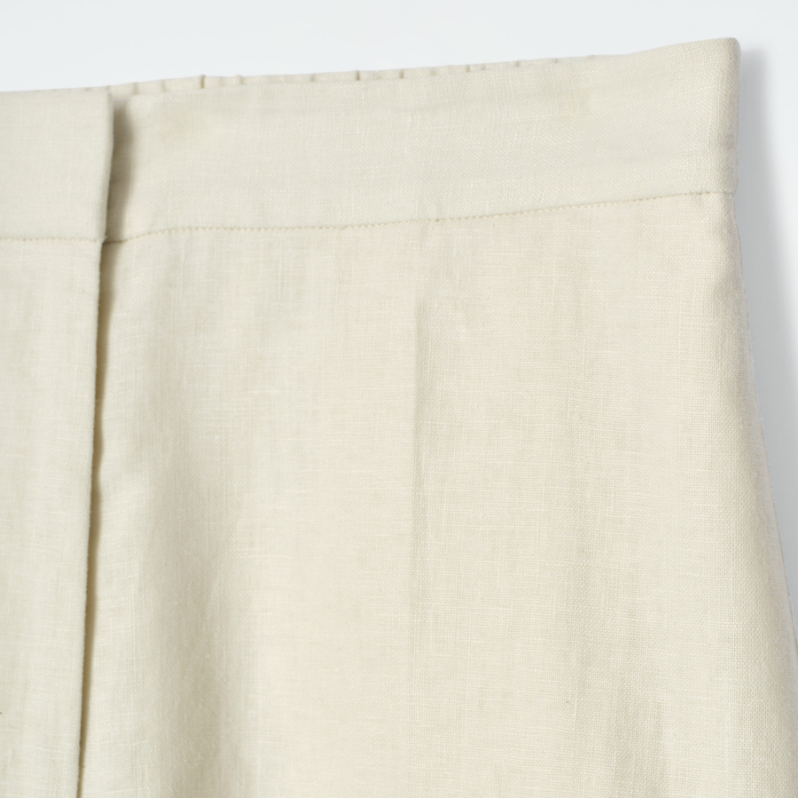 COS Tailored Elastic Linen Shorts – Butter Yellow