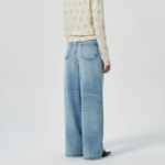 GANNI Soft Rigid Denim Baggy Jeans - Sky Blue