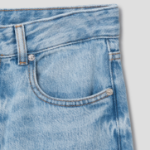 GANNI Soft Rigid Denim Baggy Jeans - Sky Blue