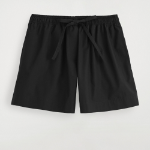 COS Drawstring Cotton Shorts – Black
