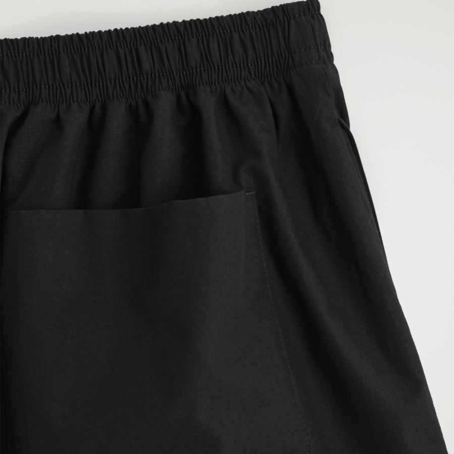 COS Drawstring Cotton Shorts – Black