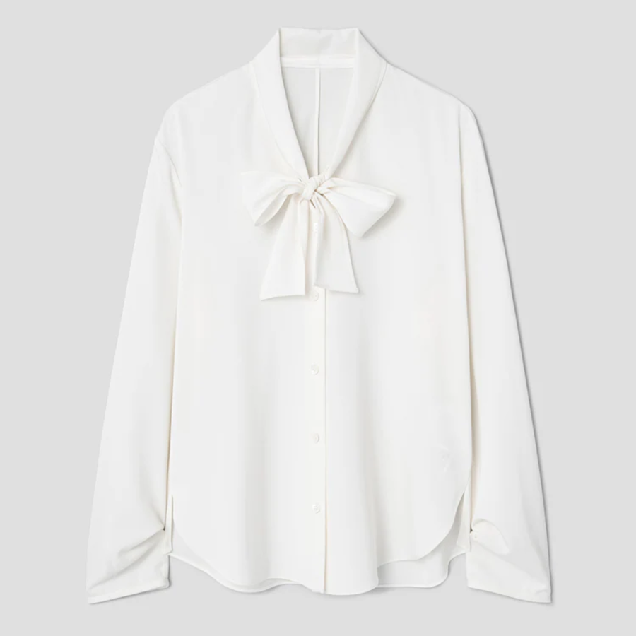 KUHO [Edit] Tie Detail Blouse - Ivory