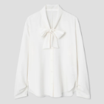 KUHO [Edit] Tie Detail Blouse - Ivory