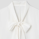 KUHO [Edit] Tie Detail Blouse - Ivory