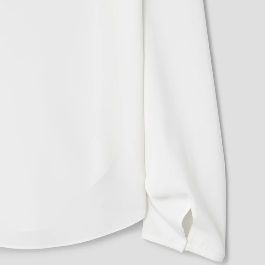 KUHO [Edit] Tie Detail Blouse - Ivory