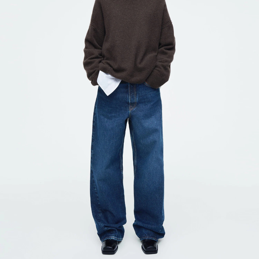 COS Facade Straight-Leg Jeans – Dark Blue