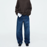 COS Facade Straight-Leg Jeans – Dark Blue