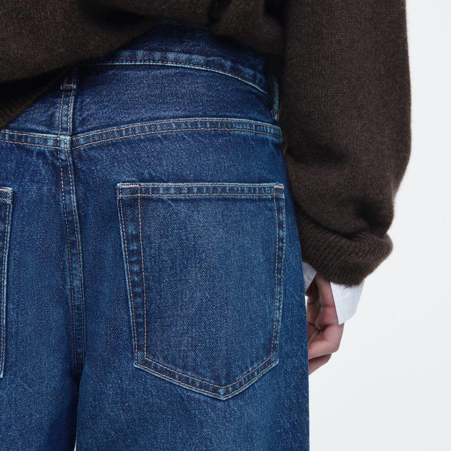 COS Facade Straight-Leg Jeans – Dark Blue