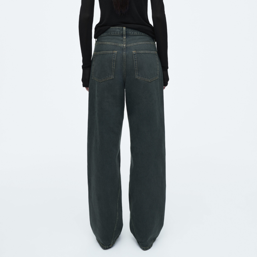 COS Facade Straight-Leg Jeans – Dusty Dark Blue