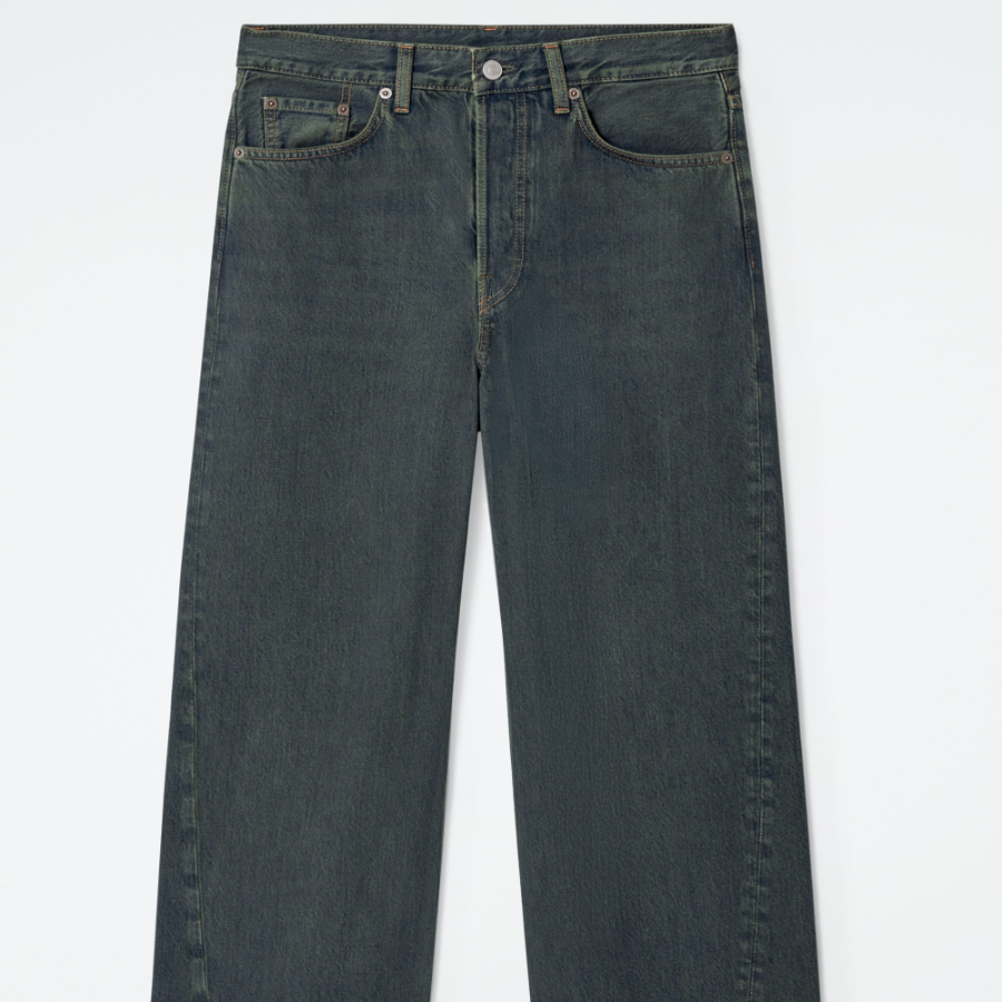 COS Facade Straight-Leg Jeans – Dusty Dark Blue