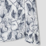 KUHO [Edit] Tie Detail Blouse(Print) - Navy