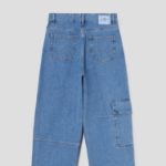 GANNI Broderie Anglaise Denim Carpenter Jeans - Sky Blue