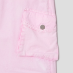 GANNI Washed Cotton Twill Pants - Light Pink