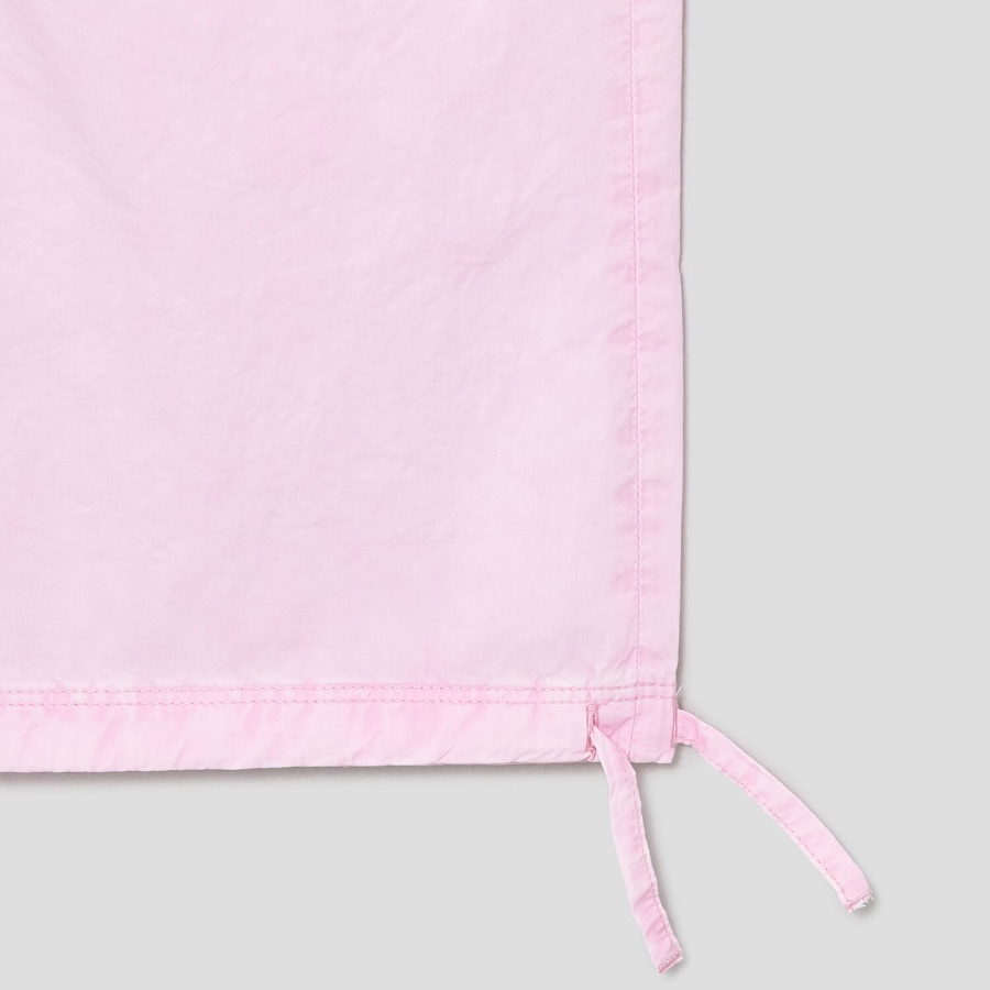 GANNI Washed Cotton Twill Pants - Light Pink