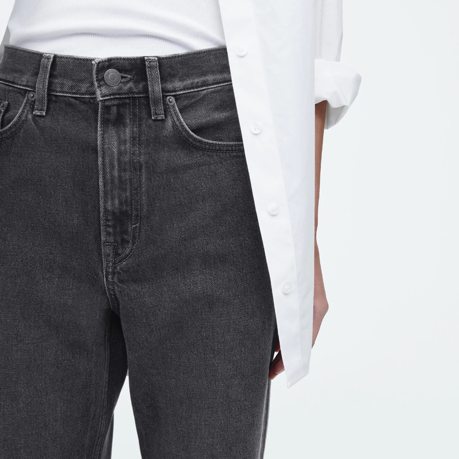 COS Column Straight-Leg Jeans – Faded Black