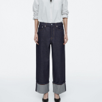 COS Facade Turn-Up Straight-Leg Jeans –  Indigo