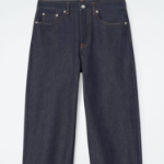COS Facade Turn-Up Straight-Leg Jeans –  Indigo