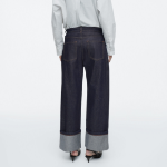 COS Facade Turn-Up Straight-Leg Jeans –  Indigo