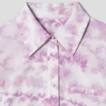 KUHO Shirt Collar Cotton Blouse - Pink