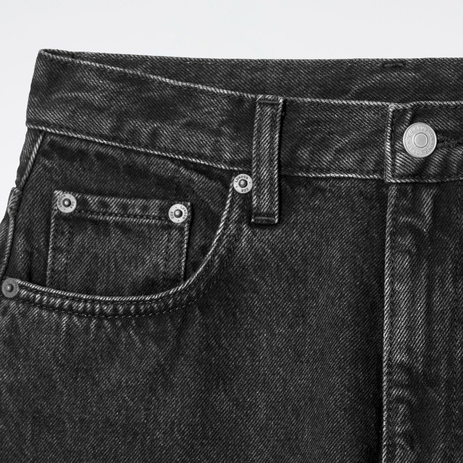 COS Bay Barrel-Leg Jeans – Black