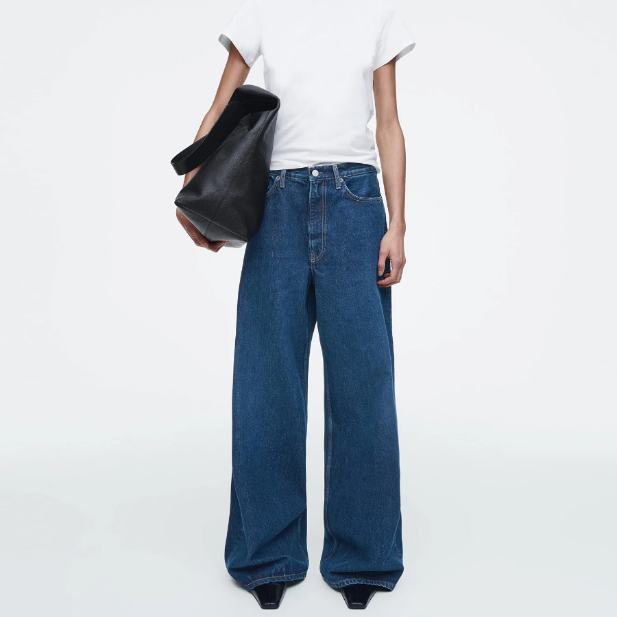 COS Pool Wide-Leg Jeans – Dark Blue
