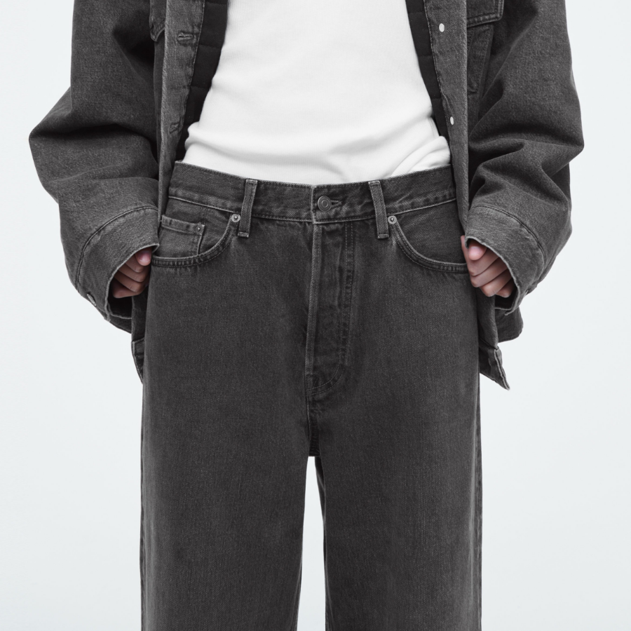 COS Volume Wide-Leg Jeans – Black