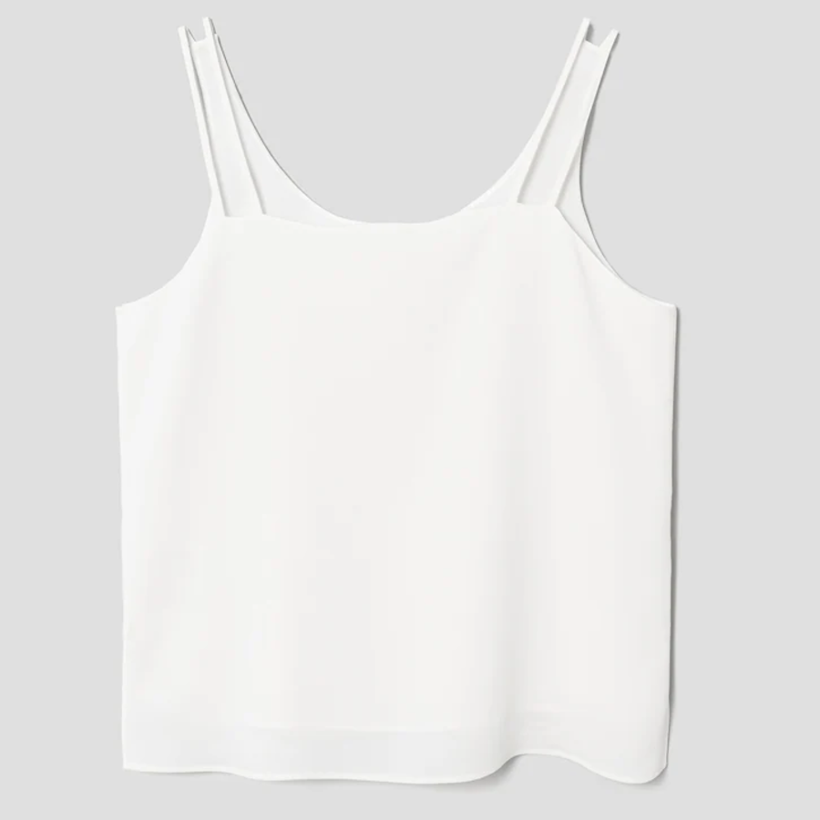 KUHO [Edit] Lace Layered Sleeveless Top - White