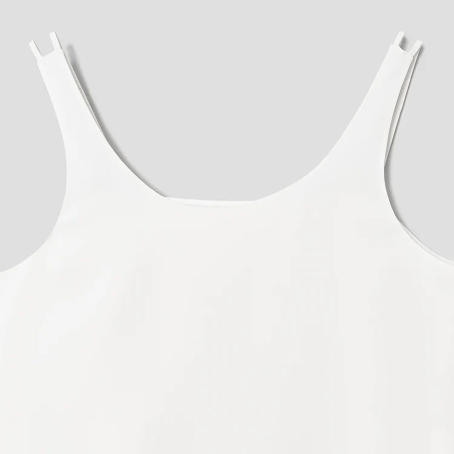 KUHO [Edit] Lace Layered Sleeveless Top - White