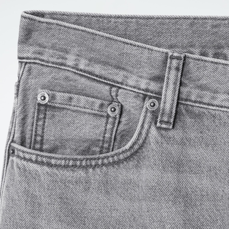 COS Facade Straight-Leg Jeans – Grey