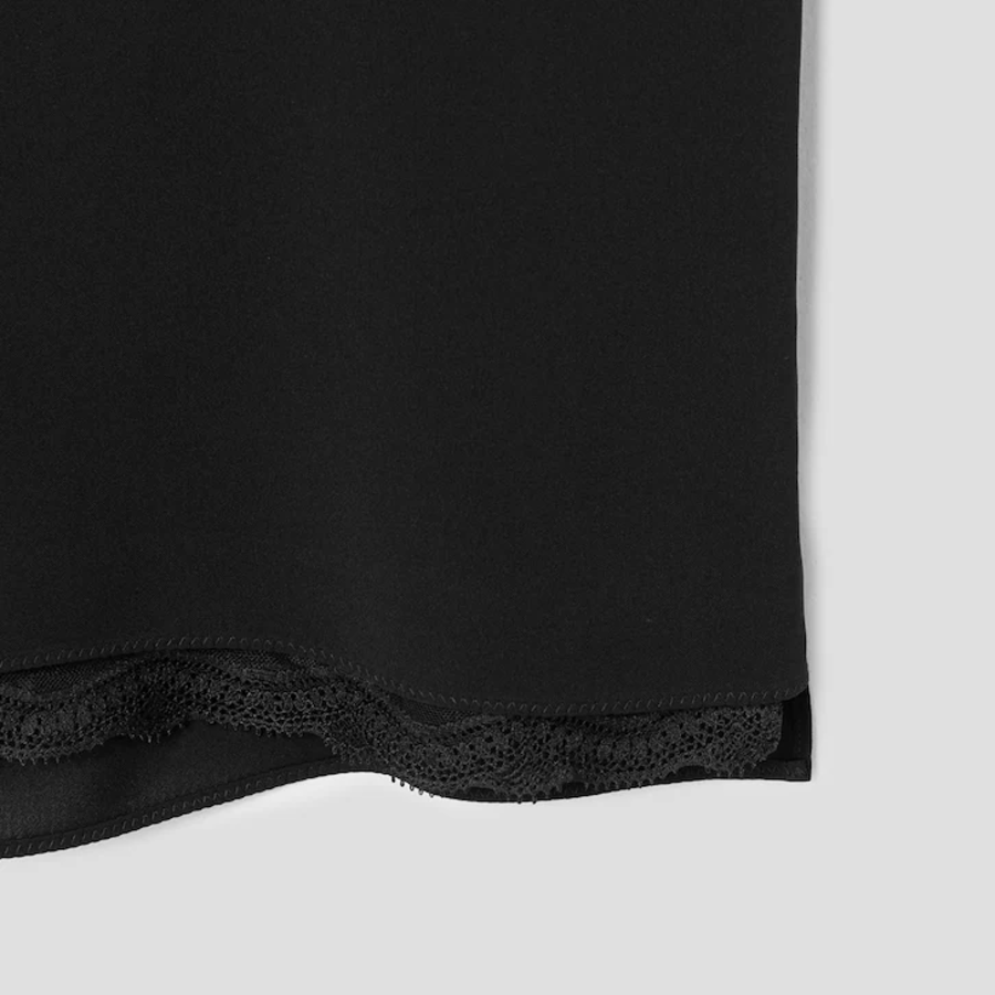 KUHO [Edit] Lace Layered Sleeveless Top - Black