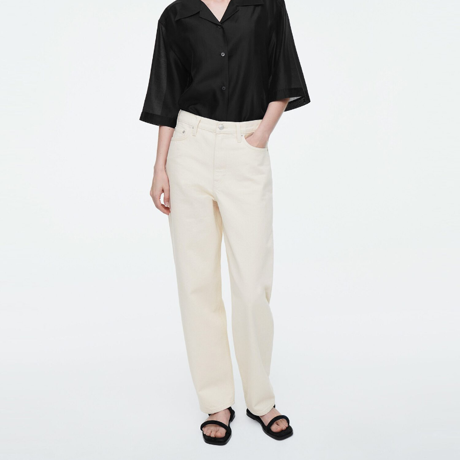 COS Arch Tapered Jeans – Ivory