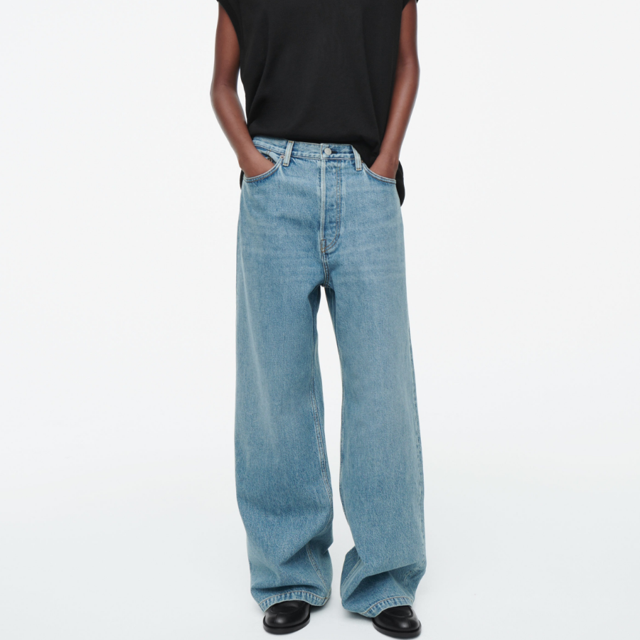 COS Volume Wide-Leg Jeans – Dusty Blue