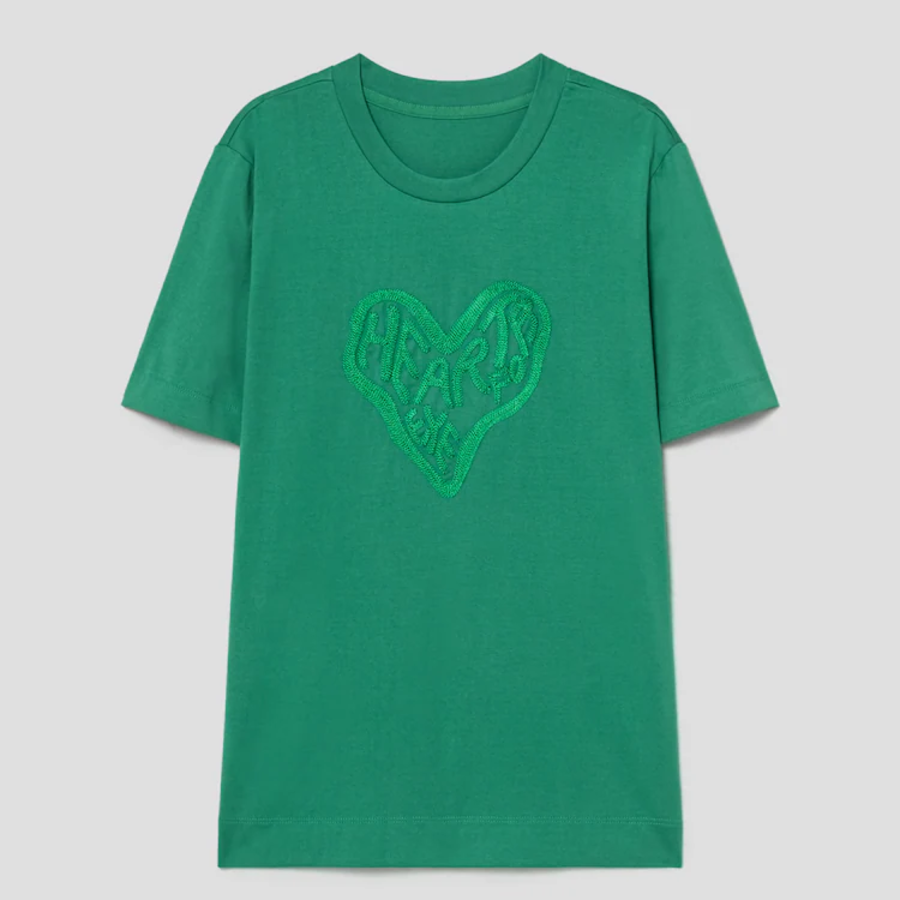 KUHO [HEART FOR EYE] Slim T-Shirt - Green