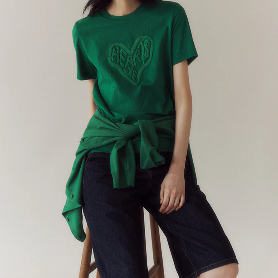 KUHO [HEART FOR EYE] Slim T-Shirt - Green