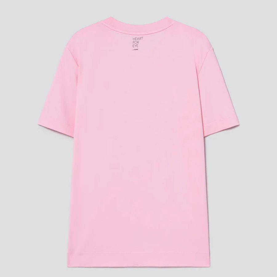 KUHO [HEART FOR EYE] Slim T-Shirt - Light Pink