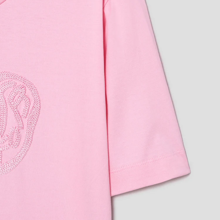 KUHO [HEART FOR EYE] Slim T-Shirt - Light Pink