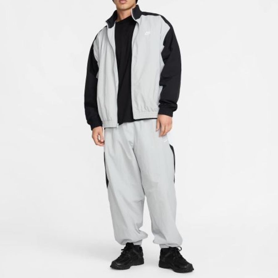 Nike Club Oversized Woven Track Jacket — Light Smoke Grey