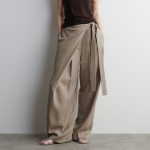 COS Fluid Wrap Front Trousers – Malt