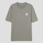 KUHO [HEART FOR EYE] Regular T-Shirt (Artwork) - Khaki