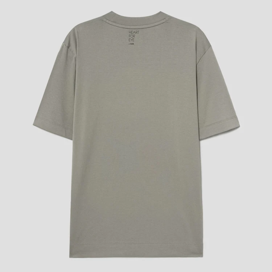 KUHO [HEART FOR EYE] Regular T-Shirt (Artwork) - Khaki