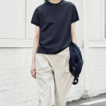 KUHO [Golf] Pocket Detail Round Neck T-Shirt - Navy