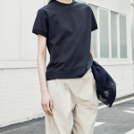 KUHO [Golf] Pocket Detail Round Neck T-Shirt - Navy