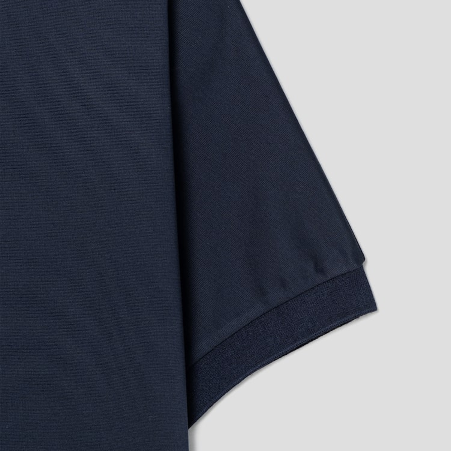 KUHO [Golf] Pocket Detail Round Neck T-Shirt - Navy