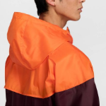 Nike Sportswear Windrunner Hooded Jacket — Burgundy Crush / Safety Orange
