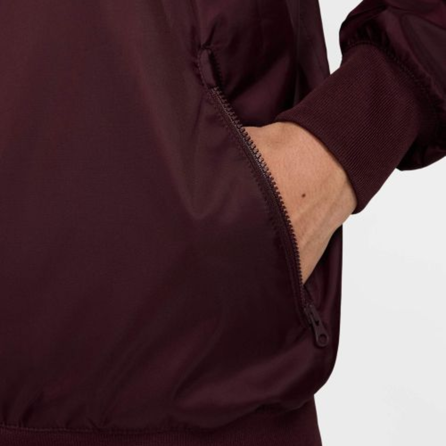 Nike Sportswear Windrunner Hooded Jacket — Burgundy Crush / Safety Orange