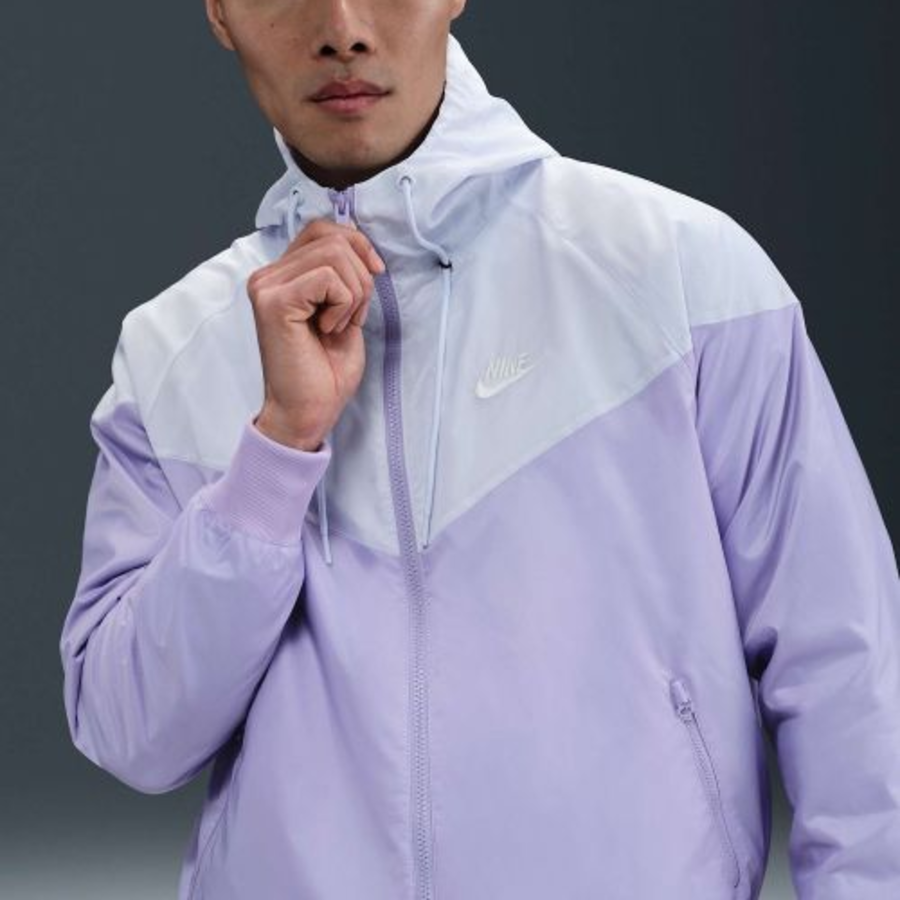 Nike Sportswear Windrunner Hooded Jacket — Hydrangeas / Football Grey