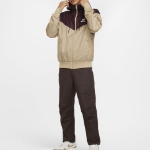 Nike Woven Windrunner Lined Jacket — Burgundy Crush / Parachute Beige