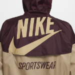 Nike Woven Windrunner Lined Jacket — Burgundy Crush / Parachute Beige